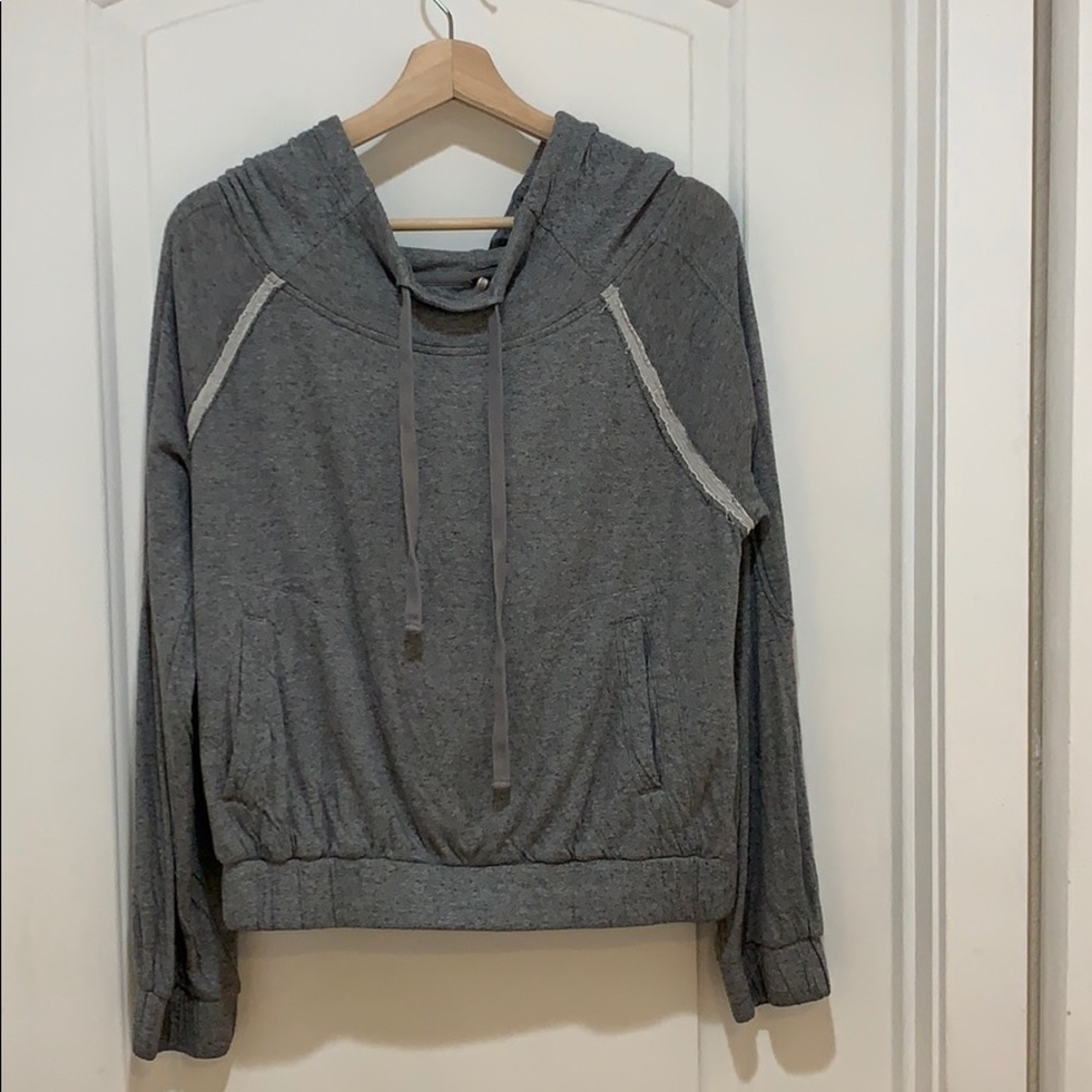 Free people “kimmie” cropped hoodie